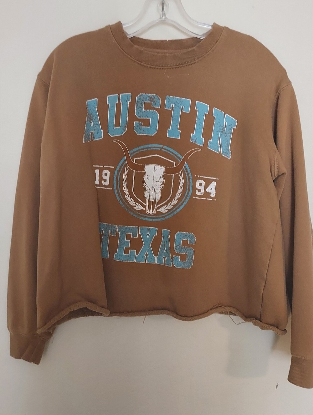 Austin Texas Women's Brown Crewneck Sweatshirt
